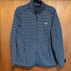 L.L. Bean Blue and White Patterned Sweatshirt